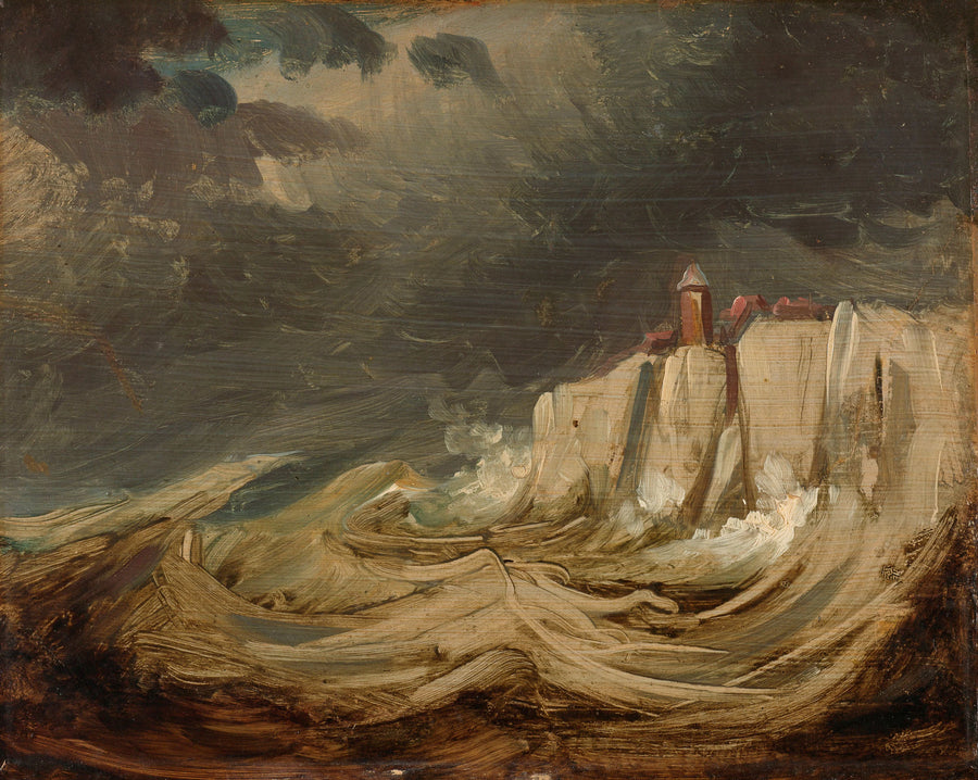 Intempéries sur la côte - Johannes Tavenraat