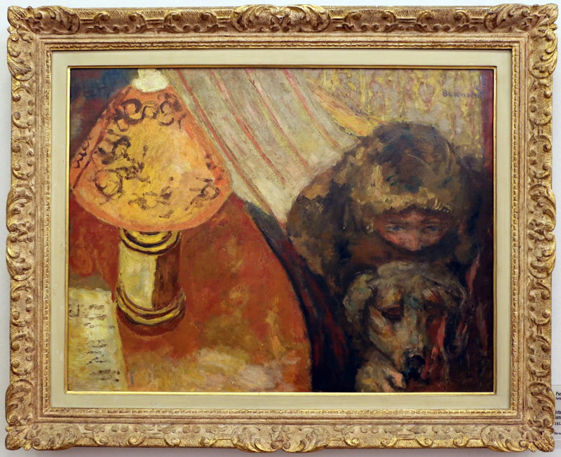 Interiør (i lampelyset) - Pierre Bonnard