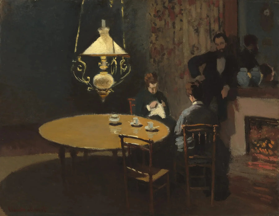 Interiør, Etter middag - Claude Monet