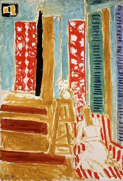 Interiør med solstråler - Henri Matisse
