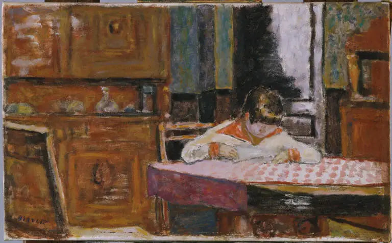 Interiør med gutt - Pierre Bonnard