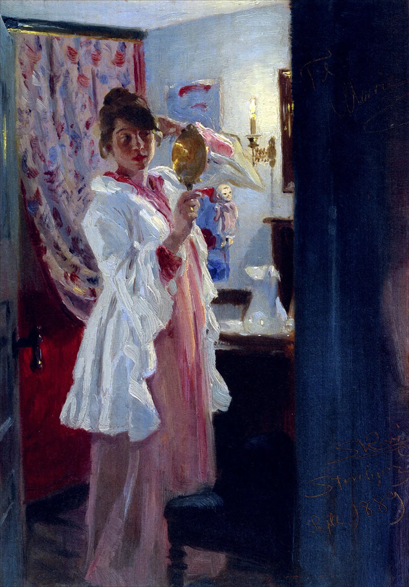 Interiør med Marie Krøyer - Peder Severin Krøyer