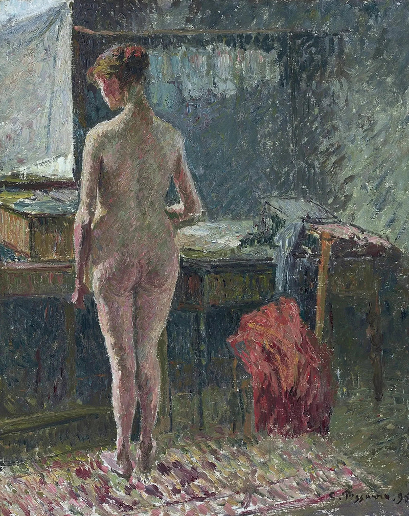 Interiør med naken rygg - Camille Pissarro