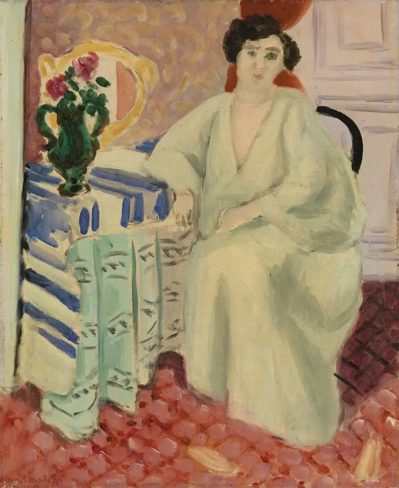 Interiør med sittende person - Henri Matisse