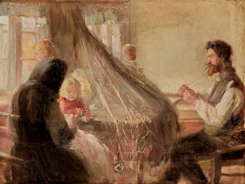 Intérieur d'une maison de pêcheur à Skagen. - Anna Ancher