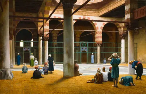 Innvendig i en moské - Jean-Léon Gérôme