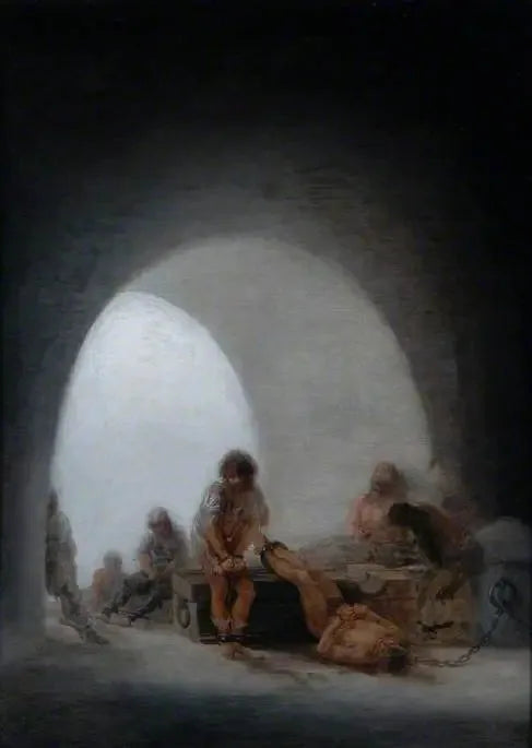 Interiør av et fengsel - Francisco de Goya