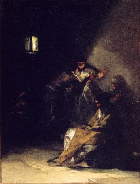Interiør av et fengsel - Francisco de Goya