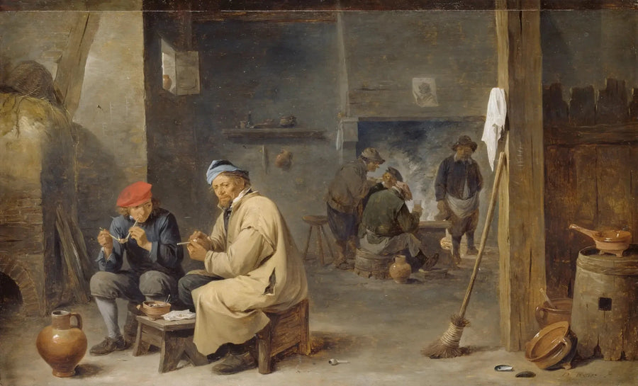 Interiør av en taverna med røykende bønder - David Teniers den Yngre

Source:
Intérieur d'une taverne avec des paysans fumeurs - David Teniers le Jeune