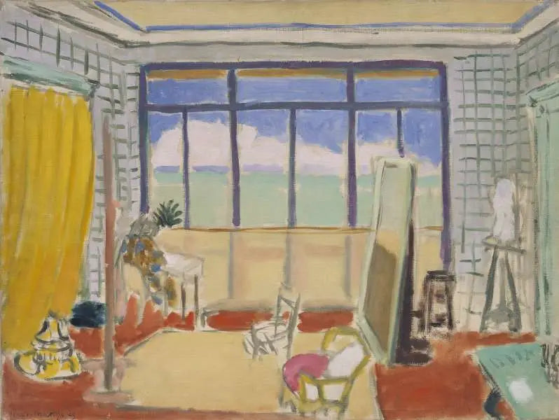 Reproduction du tableau « Intérieur d'atelier à Nice - Henri Matisse » par Alpha Reproduction en peinture à l’huile