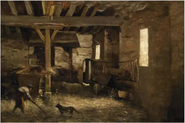 Intérieur de bergerie - Jean-Baptiste Camille Corot - Alpha Reproduction