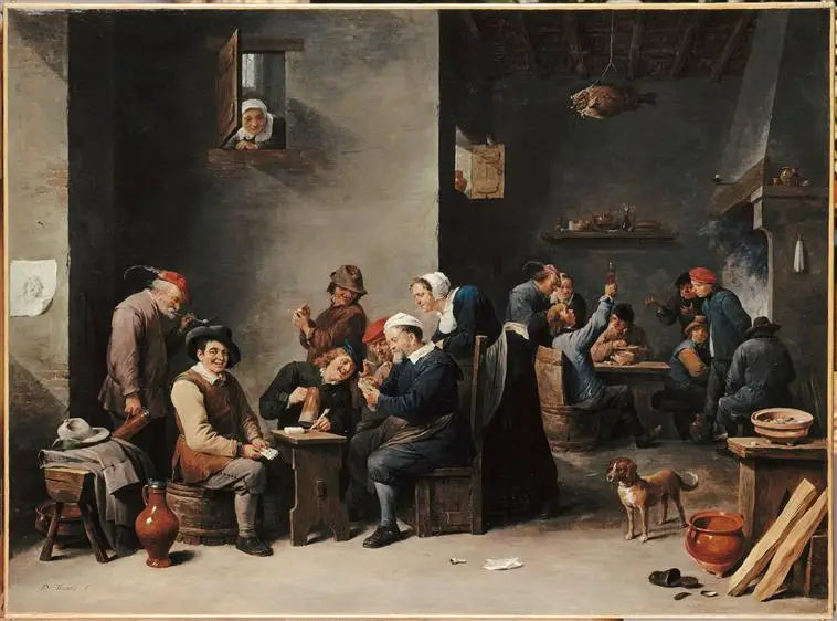Interiør av kabaret. Kortspill - David Teniers den Yngre

Source:
Intérieur de cabaret. La Partie de cartes - David Teniers le Jeune