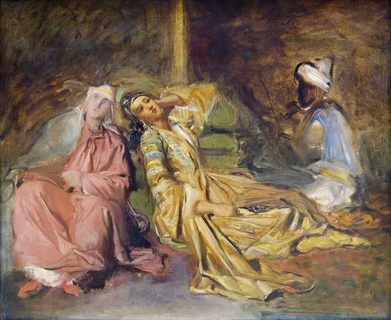 Interiør av haremet - Théodore Chassériau