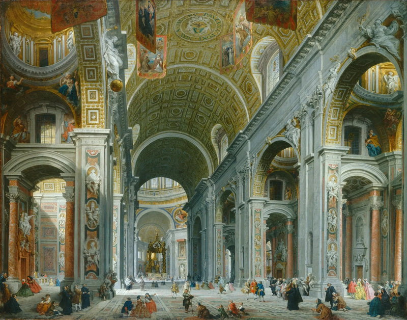 Interiør av Sankt Peter, Roma - Giovanni Paolo Panini

Source:
Intérieur de Saint-Pierre, Rome - Giovanni Paolo Panini