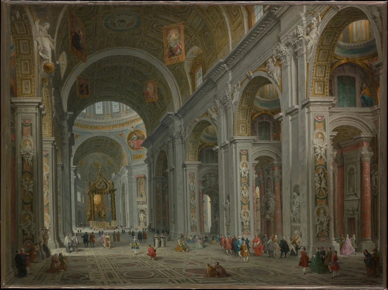 Interiør av Sankt Peter, Roma - Giovanni Paolo Panini

Source:
Intérieur de Saint-Pierre, Rome - Giovanni Paolo Panini