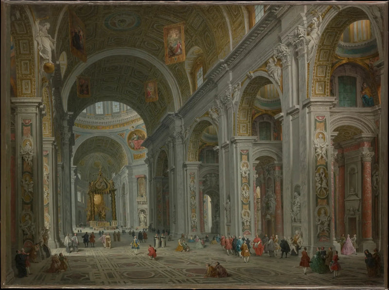 Interiør av Sankt Peter, Roma - Giovanni Paolo Panini

Source:
Intérieur de Saint-Pierre, Rome - Giovanni Paolo Panini