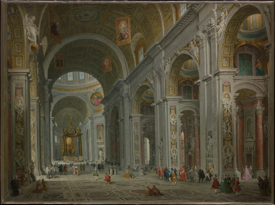 Interiør av Sankt Peter, Roma - Giovanni Paolo Panini

Source:
Intérieur de Saint-Pierre, Rome - Giovanni Paolo Panini