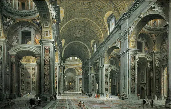 Interiør av Sankt Peter, Roma - Giovanni Paolo Panini

Source:
Intérieur de Saint-Pierre, Rome - Giovanni Paolo Panini