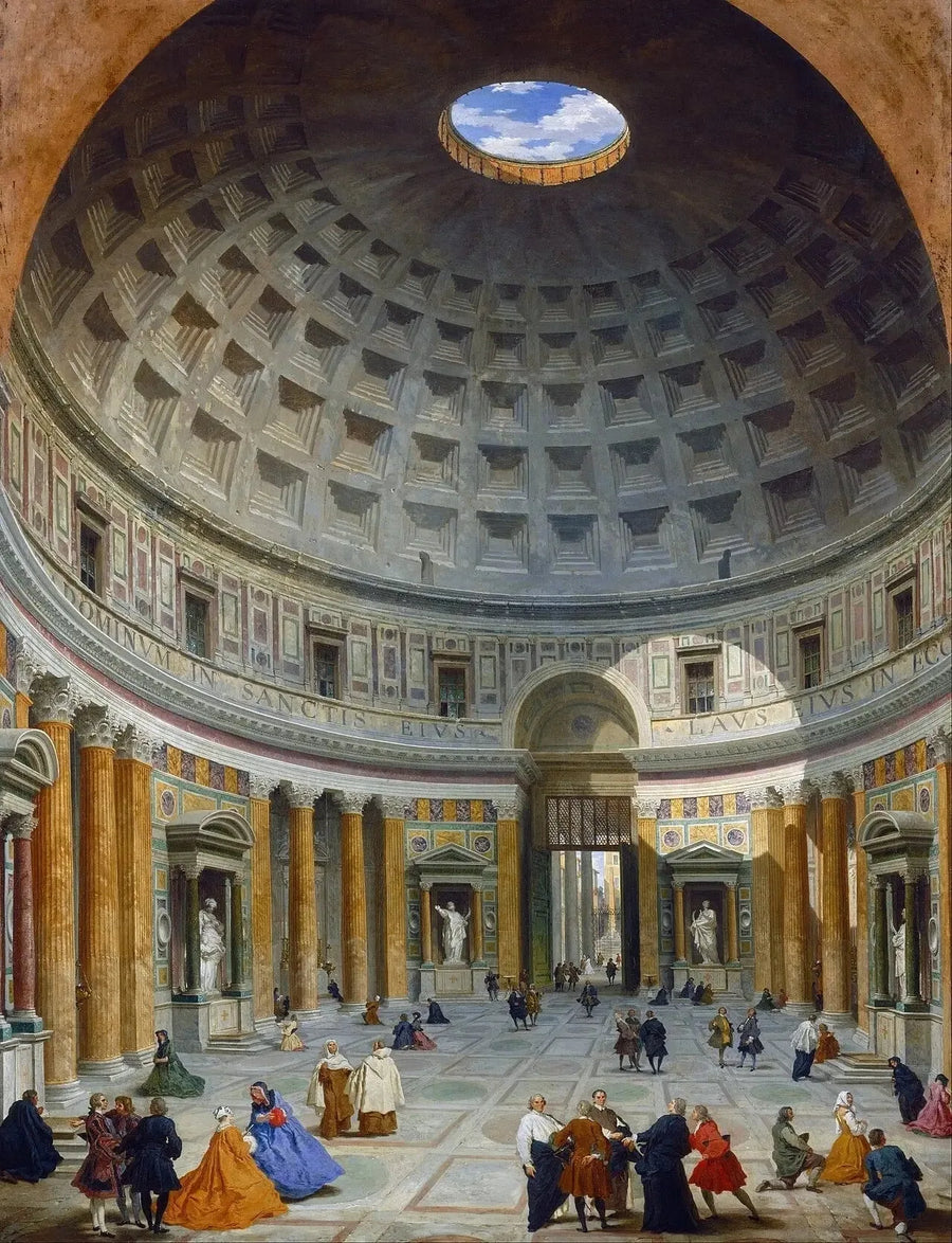 Interiør av Panthéon, Roma - Giovanni Paolo Panini

Source:
Intérieur du Panthéon, Rome - Giovanni Paolo Panini