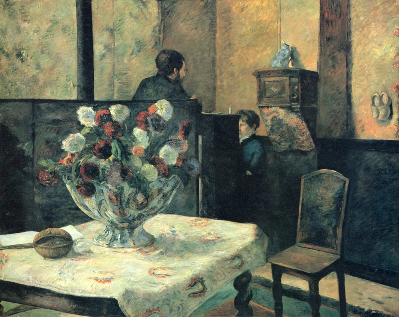 Malerens interiør i Paris, rue Carcel - Paul Gauguin
