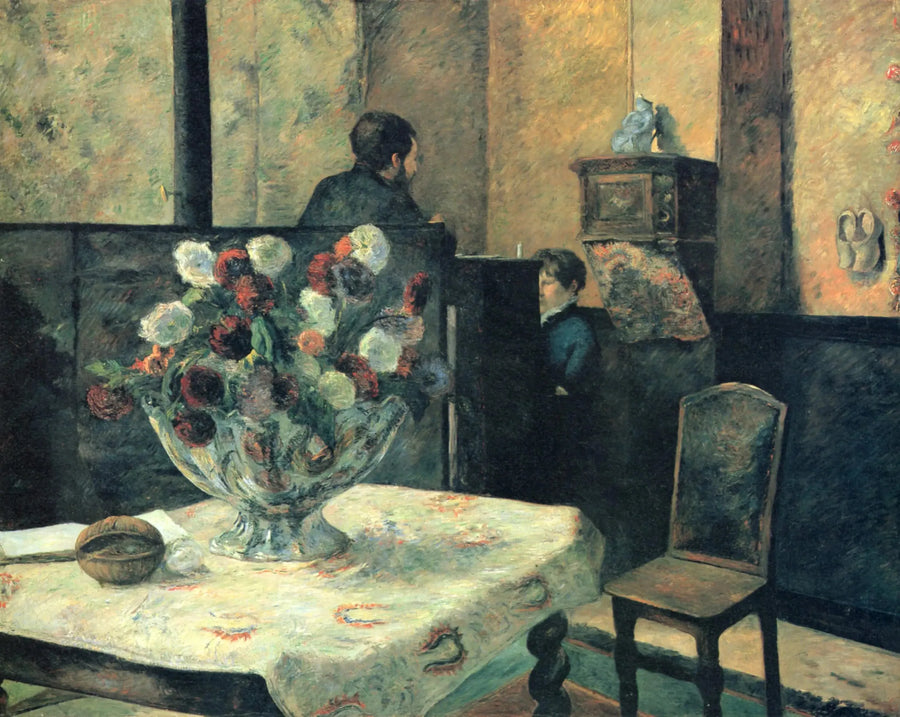 Malerens interiør i Paris, rue Carcel - Paul Gauguin