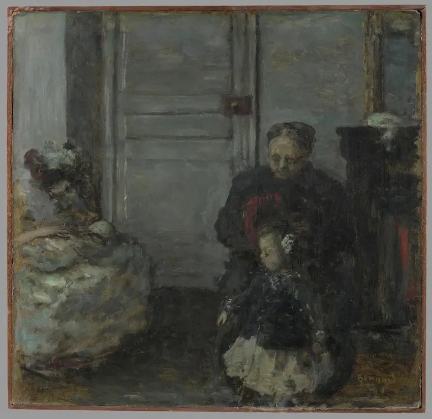 Interiør, kvinne og barn - Pierre Bonnard