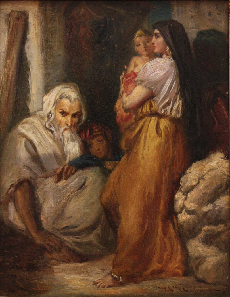 Jødisk interiør i Constantine - Théodore Chassériau