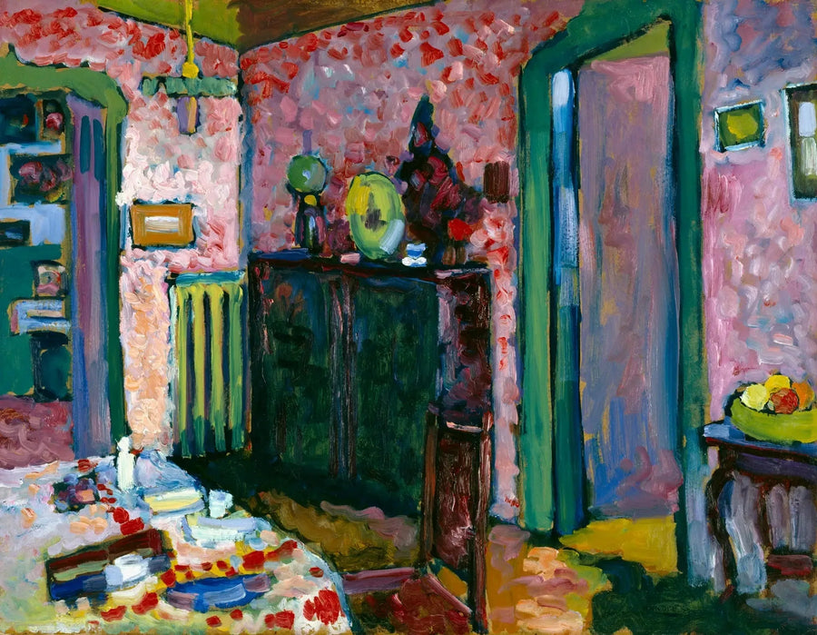 Interiør (Spisestuen min) - Vassily Kandinsky