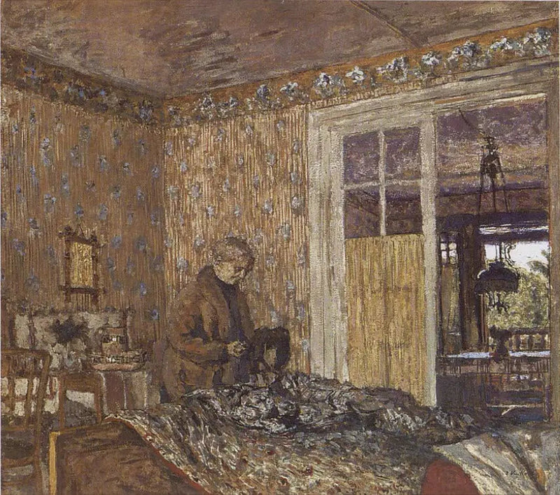 Interiør i gråvær, Vaucresson - Édouard Vuillard