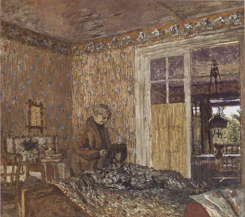 Interiør i gråvær, Vaucresson - Édouard Vuillard