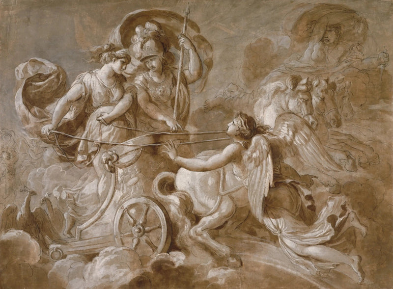 Iris som nærmer seg Athena og Héra

Source:
Iris s'approchant d'Athéna et d'Héra - Louis Jean François Lagrenée