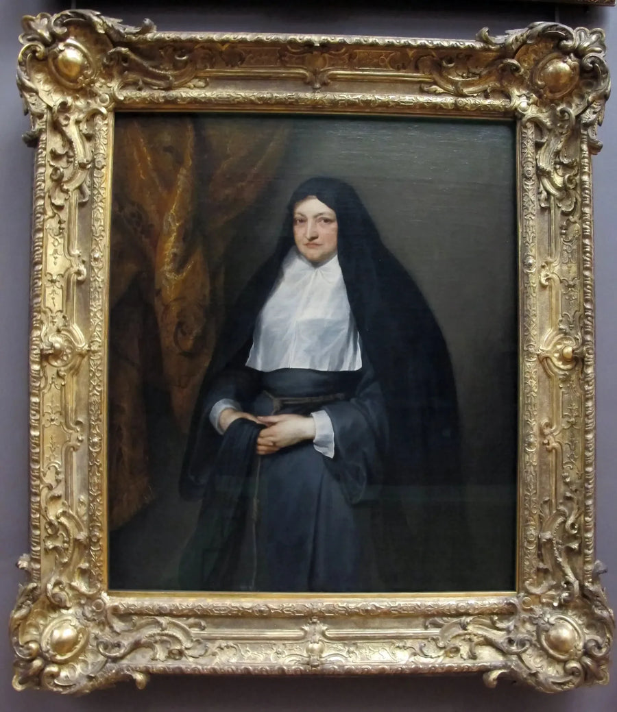 Isabelle Claire Eugénie av Østerrike, regentinne av Nederlandene, i klosterdrakt - Antoine van Dyck

Source:
Isabelle Claire Eugénie d'Autriche, régente des Pays-Bas, en habit de clarisse - Antoine van Dyck