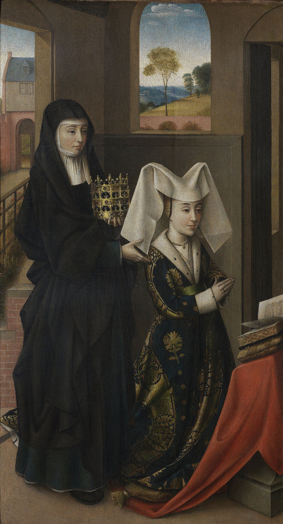 Isabelle av Portugal med hellige Elisabeth - Petrus Christus