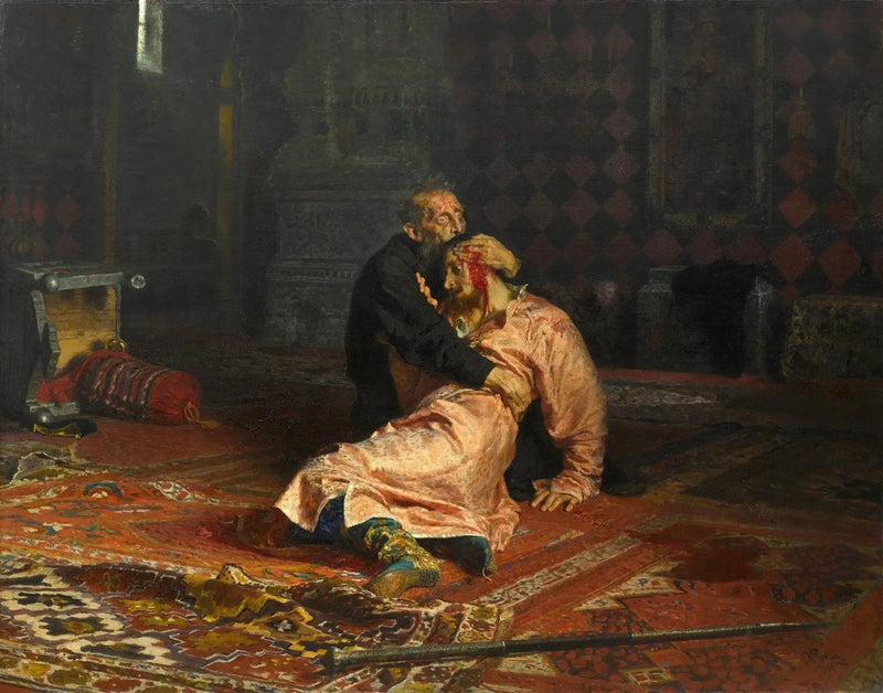 Ivan den grusomme dreper sin sønn - Ilya Repin