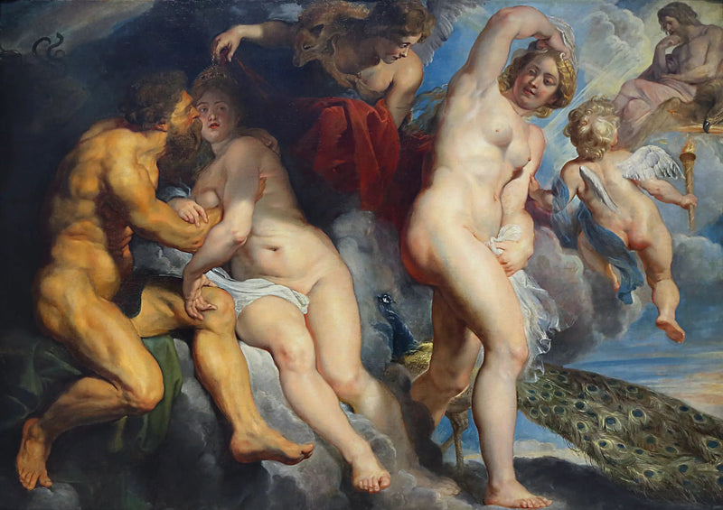 Ixion, konge av Lapithene, lurt av Juno som han ønsket å forføre - Peter Paul Rubens