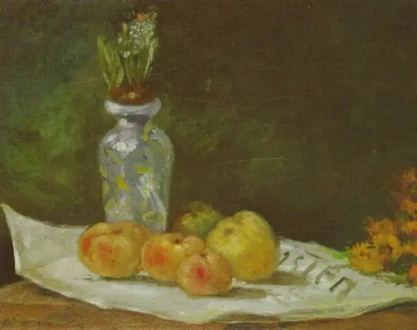 Jasmin og epler på en avis - Paul Gauguin