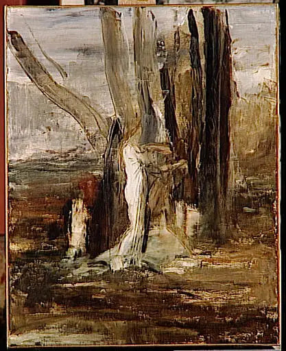 Jacob og Engelen - Gustave Moreau