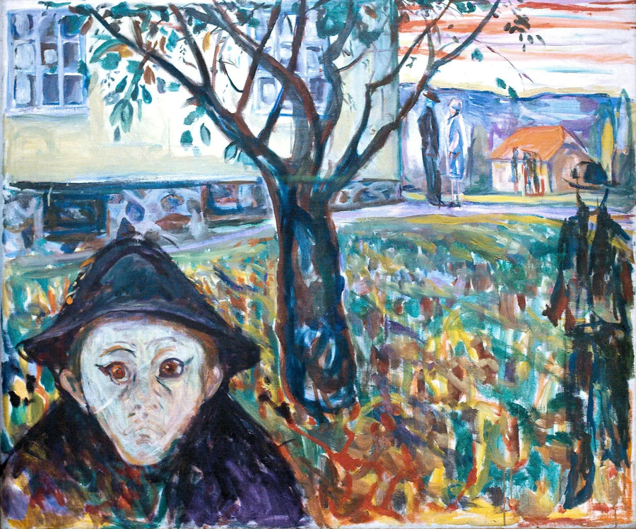 Persienne i hagen - Edvard Munch