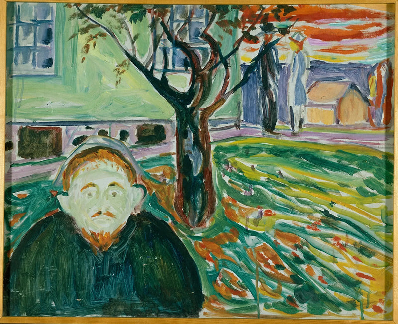Persienne i hagen - Edvard Munch