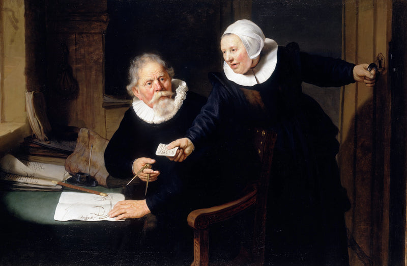 Portrett av Jan Rijcksen og hans ektefelle Griet Jans - Rembrandt