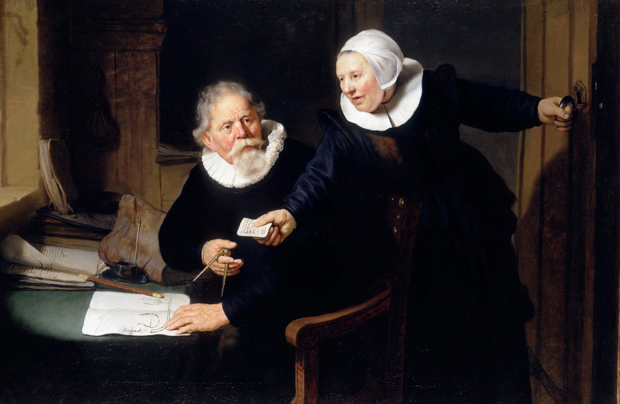 Portrett av Jan Rijcksen og hans ektefelle Griet Jans - Rembrandt
