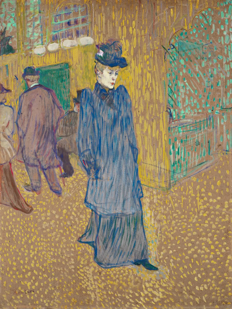 Jane Avril som forlater Moulin-Rouge - Henri de Toulouse-Lautrec