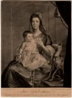 Jane Hamilton, ektefelle til den 9. Lord Cathcart, og datteren hennes Jane, fremtidig hertuginne av Atholl - Joshua Reynolds