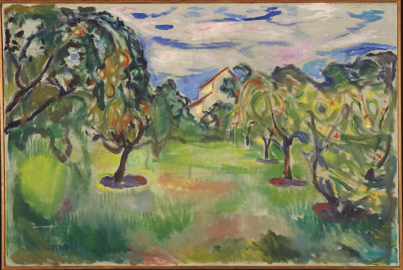 hage med epletrær - Edvard Munch