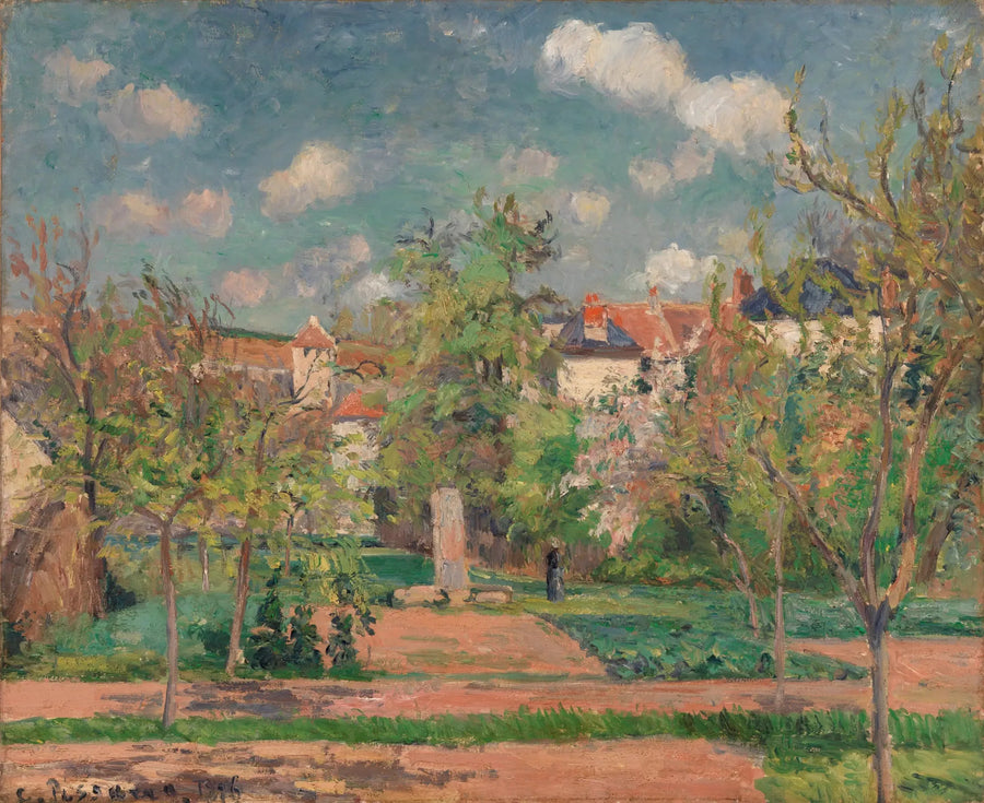 Hage i Sterkt Sollys (Hagen i sterkt sollys, Pontoise) - Camille Pissarro