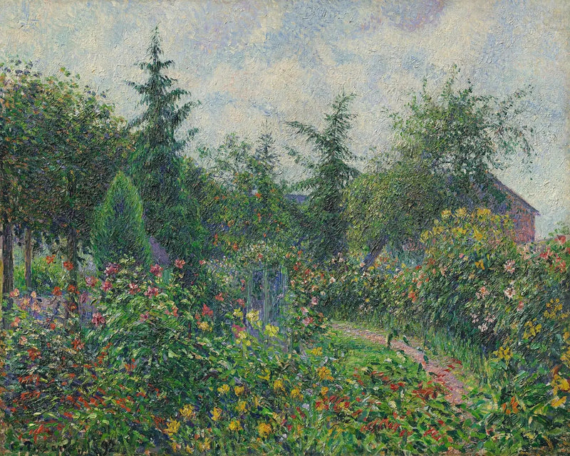 Hage og hønsehus hos Octave Mirbeau, Les Damps - Camille Pissarro
