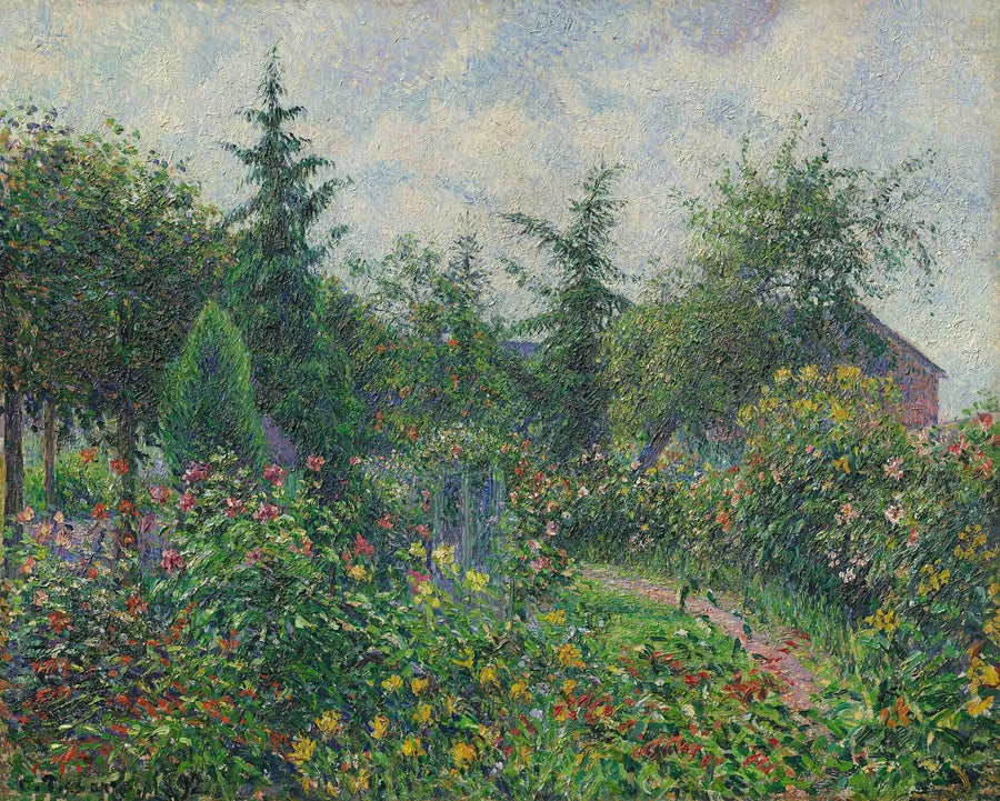 Hage og hønsehus hos Octave Mirbeau, Les Damps - Camille Pissarro