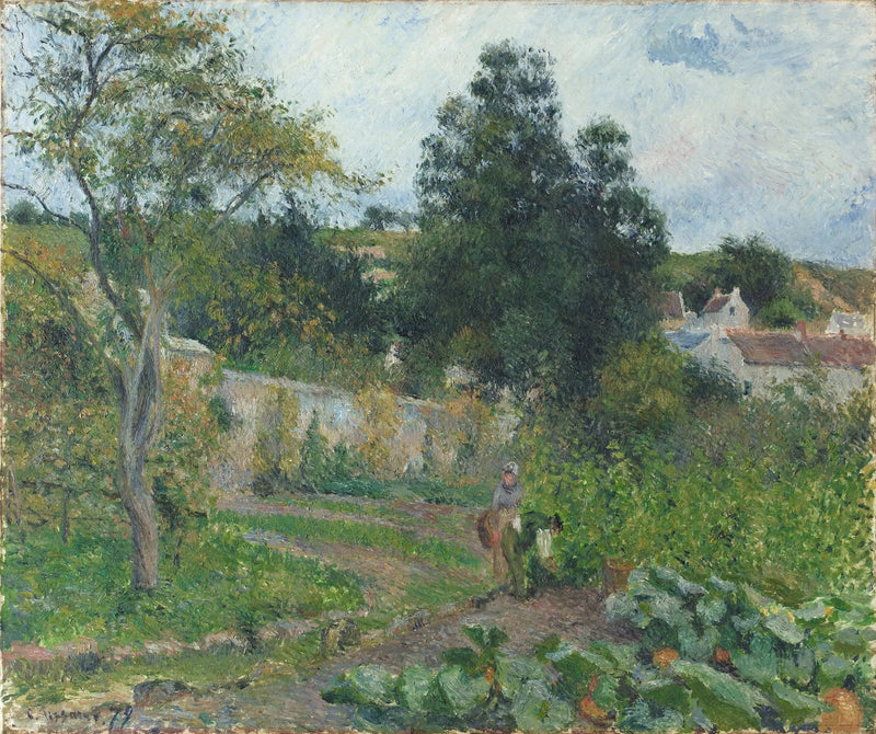 Kjøkkenhage ved Ermitagen, Pontoise - Camille Pissarro