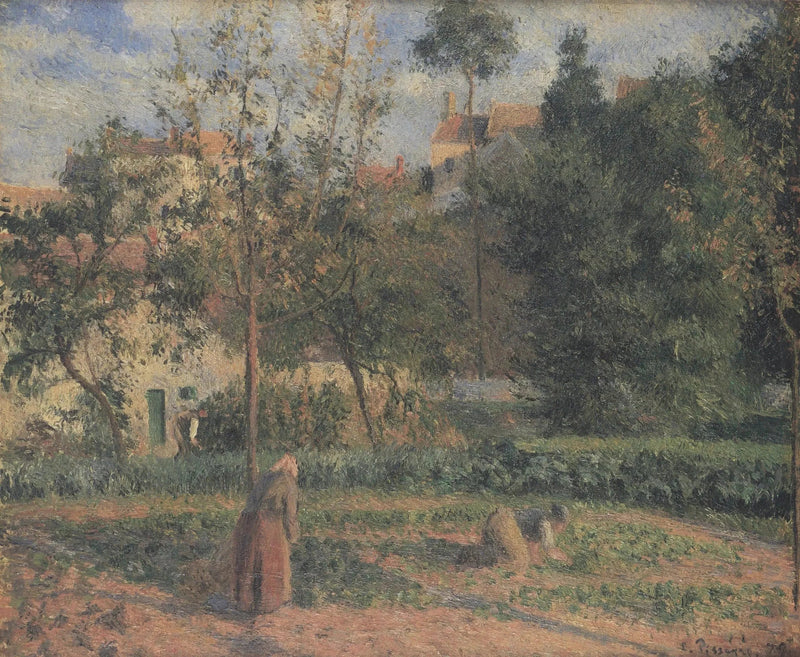 kjøkkenhage ved l'Hermitage. Pontoise - Camille Pissarro