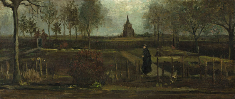 Prestegårdens hage i Nuenen om våren - Vincent van Gogh